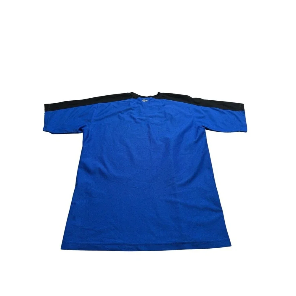 Vintage Y2K 2004 Adidas 3 Stripe Climalite Performance Jersey Blue Black White M